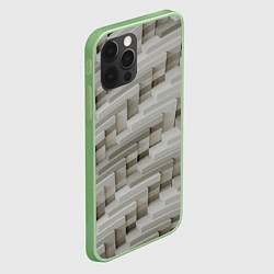 Чехол для iPhone 12 Pro Max Множество геометрических блоков, цвет: 3D-салатовый — фото 2