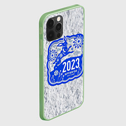 Чехол для iPhone 12 Pro Max Happy New Year - 2023, цвет: 3D-салатовый — фото 2