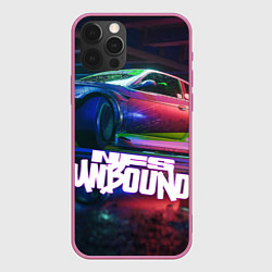 Чехол для iPhone 12 Pro Max NFS unbound nissan drift, цвет: 3D-малиновый