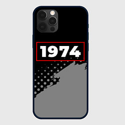 Чехол для iPhone 12 Pro Max 1974 - в красной рамке на темном, цвет: 3D-черный