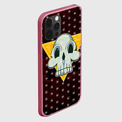 Чехол для iPhone 12 Pro Max Черепочек с треугольником, цвет: 3D-малиновый — фото 2