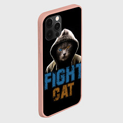 Чехол для iPhone 12 Pro Max Бойцовский клуб : бойцовский кот, цвет: 3D-светло-розовый — фото 2