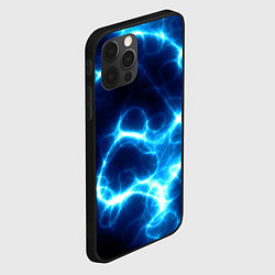 Чехол для iPhone 12 Pro Max Молния грозовая - электрические разряды, цвет: 3D-черный — фото 2