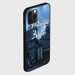 Чехол для iPhone 12 Pro Max Уэнсдэй Аддамс - замок, цвет: 3D-черный — фото 2