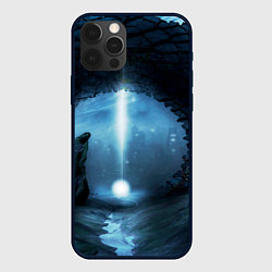 Чехол для iPhone 12 Pro Max Тёмная арка и свет в космосе, цвет: 3D-черный