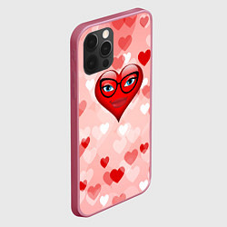 Чехол для iPhone 12 Pro Max Женское сердце, цвет: 3D-малиновый — фото 2