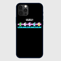 Чехол для iPhone 12 Pro Max NewJeans logo bunnies Minji Hanni Danielle Haerin, цвет: 3D-черный