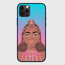 Чехол для iPhone 12 Pro Max Девушка с фестиваля коачелла, цвет: 3D-черный