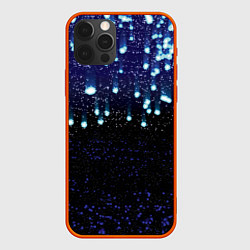 Чехол для iPhone 12 Pro Max Падающие звёзды, цвет: 3D-красный