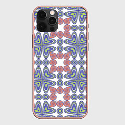 Чехол iPhone 12 Pro Max Мозаика, абстрактные сердечки