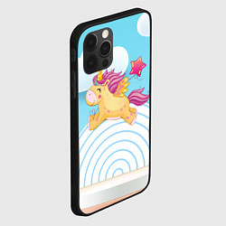 Чехол для iPhone 12 Pro Max Единорог со звездочкой, цвет: 3D-черный — фото 2