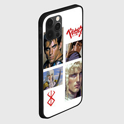 Чехол для iPhone 12 Pro Max Оуэн Уилсон и Бен Стиллер в аниме Берсерк, цвет: 3D-черный — фото 2