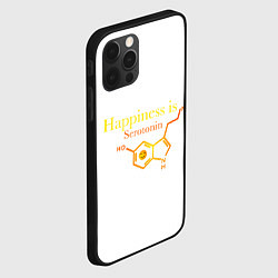 Чехол для iPhone 12 Pro Max Счастье серотонин, цвет: 3D-черный — фото 2