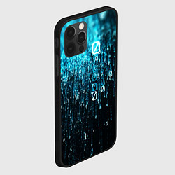 Чехол для iPhone 12 Pro Max Двоичный код, цвет: 3D-черный — фото 2