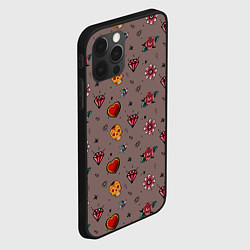 Чехол для iPhone 12 Pro Max Паттерн с татуировками в стиле олдскул, цвет: 3D-черный — фото 2