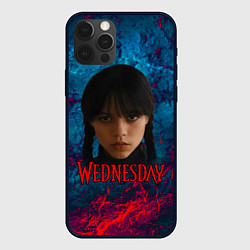 Чехол для iPhone 12 Pro Max Wednesday horror, цвет: 3D-черный