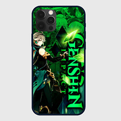 Чехол для iPhone 12 Pro Max Аль-Хайтам - genshin impact, цвет: 3D-черный