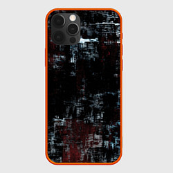 Чехол для iPhone 12 Pro Max Пересечение разноцветных полос, цвет: 3D-красный
