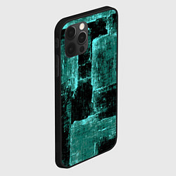 Чехол для iPhone 12 Pro Max Зелёный абстракт, цвет: 3D-черный — фото 2
