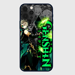 Чехол для iPhone 12 Pro Max Геншин импакт - Аль-Хайтам, цвет: 3D-черный