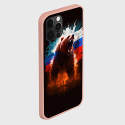 Чехол для iPhone 12 Pro Max Ярость Медведя, цвет: 3D-светло-розовый — фото 2