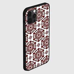 Чехол для iPhone 12 Pro Max Ромб и орнамент, цвет: 3D-черный — фото 2