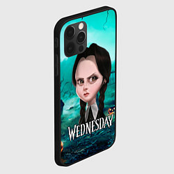 Чехол для iPhone 12 Pro Max Семейка Аддамс фан-арт, цвет: 3D-черный — фото 2