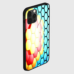 Чехол для iPhone 12 Pro Max Shape abstract color, цвет: 3D-черный — фото 2