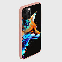 Чехол для iPhone 12 Pro Max Красочная лисичка, цвет: 3D-светло-розовый — фото 2