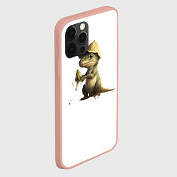 Чехол для iPhone 12 Pro Max Baby T-Rex, цвет: 3D-светло-розовый — фото 2
