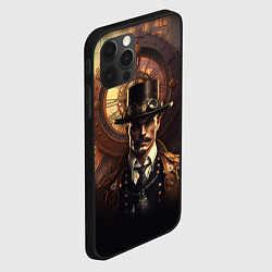 Чехол для iPhone 12 Pro Max Стимпанкмен, цвет: 3D-черный — фото 2