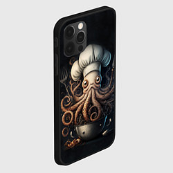 Чехол для iPhone 12 Pro Max Осьминог-повар, цвет: 3D-черный — фото 2