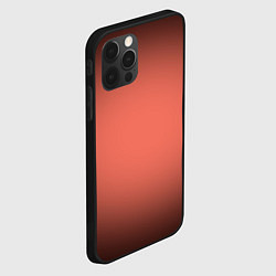 Чехол для iPhone 12 Pro Max Коралловый градиент, цвет: 3D-черный — фото 2