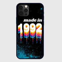 Чехол для iPhone 12 Pro Max Made in 1992: liquid art, цвет: 3D-черный