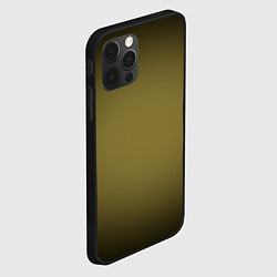Чехол для iPhone 12 Pro Max Градиент хаки, цвет: 3D-черный — фото 2