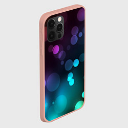 Чехол для iPhone 12 Pro Max Абстракция блики, цвет: 3D-светло-розовый — фото 2
