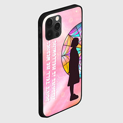 Чехол для iPhone 12 Pro Max Энид Синклер - сериал Уэнсдей - яркая сторона окна, цвет: 3D-черный — фото 2
