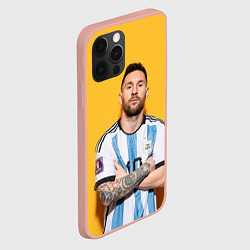 Чехол для iPhone 12 Pro Max Lionel Messi 10, цвет: 3D-светло-розовый — фото 2