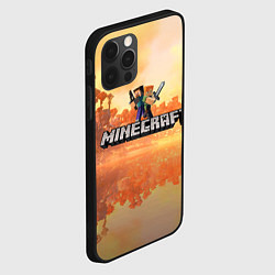 Чехол для iPhone 12 Pro Max Стив Майнкрафт Minecraft, цвет: 3D-черный — фото 2