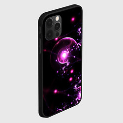 Чехол для iPhone 12 Pro Max Midjourney нейроны в космосе, цвет: 3D-черный — фото 2