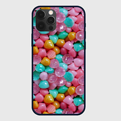 Чехол для iPhone 12 Pro Max Конфетные камешки Монпансье, цвет: 3D-черный