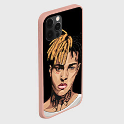 Чехол для iPhone 12 Pro Max XXXTentacion art, цвет: 3D-светло-розовый — фото 2