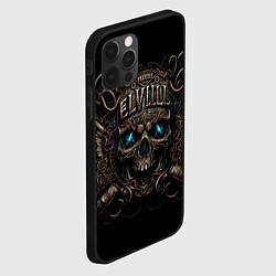 Чехол для iPhone 12 Pro Max Древний череп с сигилами, цвет: 3D-черный — фото 2