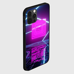 Чехол для iPhone 12 Pro Max Неоновое окно, цвет: 3D-черный — фото 2