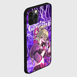 Чехол для iPhone 12 Pro Max Куки Синобу на фоне молний, цвет: 3D-черный — фото 2