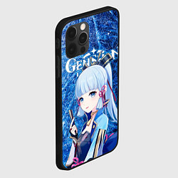 Чехол для iPhone 12 Pro Max Аяка на фоне расколотого льда, цвет: 3D-черный — фото 2