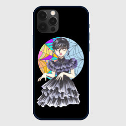 Чехол для iPhone 12 Pro Max Wednesday Addams танцует, цвет: 3D-черный