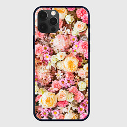 Чехол для iPhone 12 Pro Max Тысяча цветов, цвет: 3D-черный