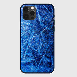 Чехол для iPhone 12 Pro Max Текстура расколотого льда, цвет: 3D-черный