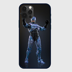 Чехол для iPhone 12 Pro Max Робокоп в стойке, цвет: 3D-черный